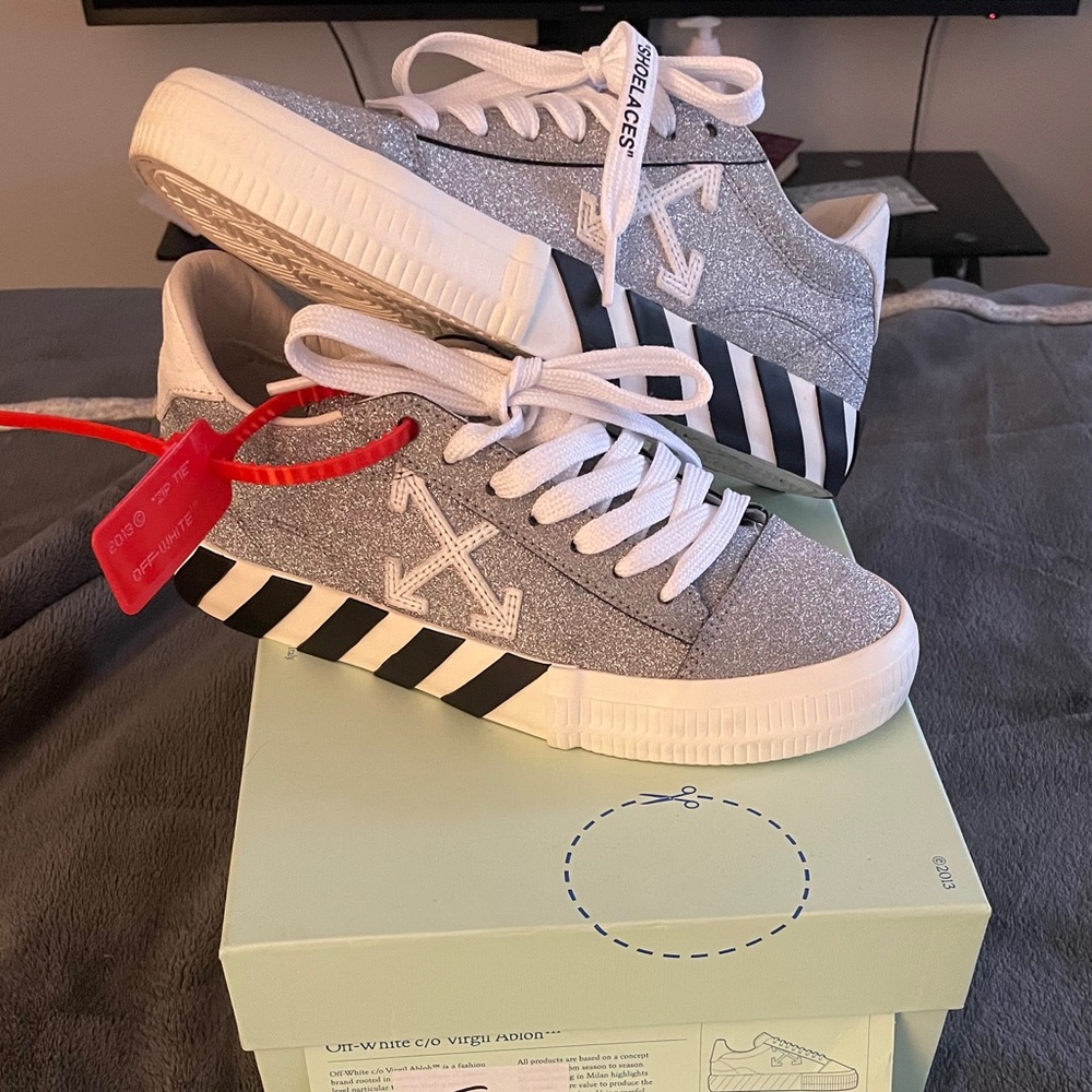 Off-White Glitter Shoes